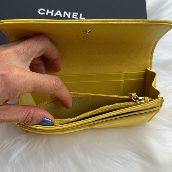 Chanel M-Medium Flap Wallet AG / Jaune - Picture 8 of 17